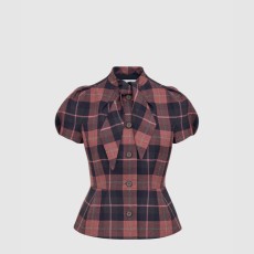 디올 피티드 반소매 재킷