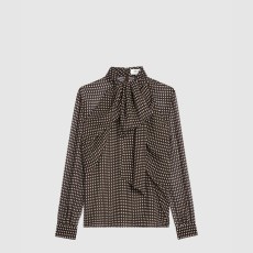 셀린* 라발리에르 블라우스 실크 조젯 RB01B0