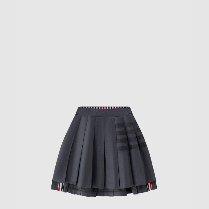 톰브라운 사선 플리츠 미니 스커트