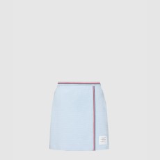 톰브라운 코튼 와플 미니 랩 스커트