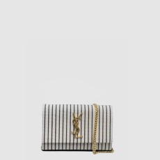 생로랑 케이트 캔버스 체인 숄더 백 S 469390FAACG