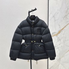 셀린* 아크 드 트리옹프 로고 스탠드업 칼라, 웨이스트 다운 재킷