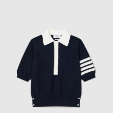 톰브라운 로고 프린트 반팔