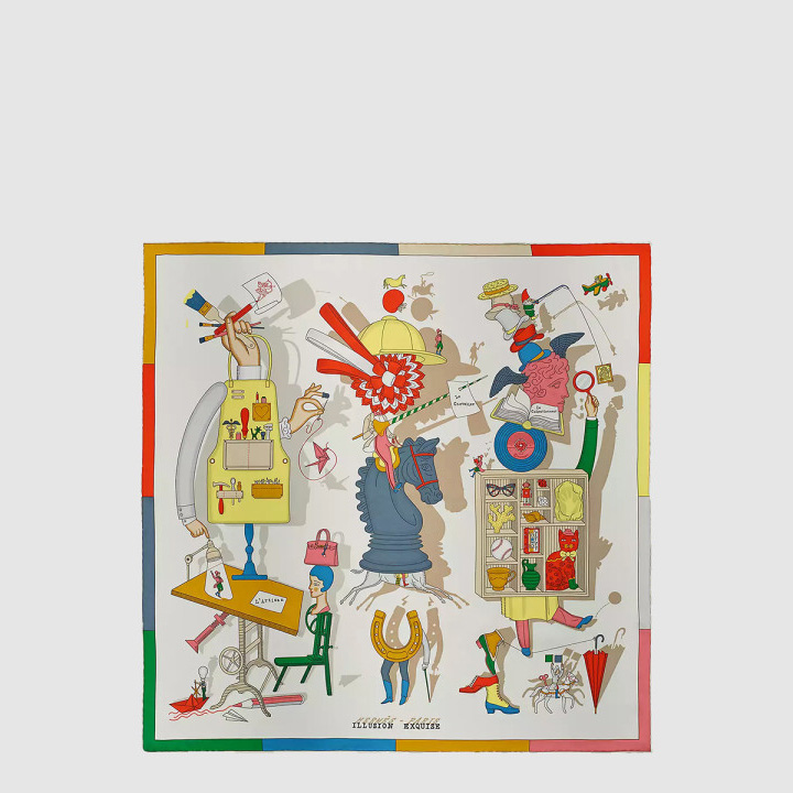 에르메스 Illusion Exquise 숄 140