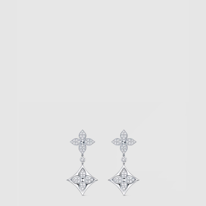 루이비통 컬러 블라썸 긴 귀걸이 Q96501