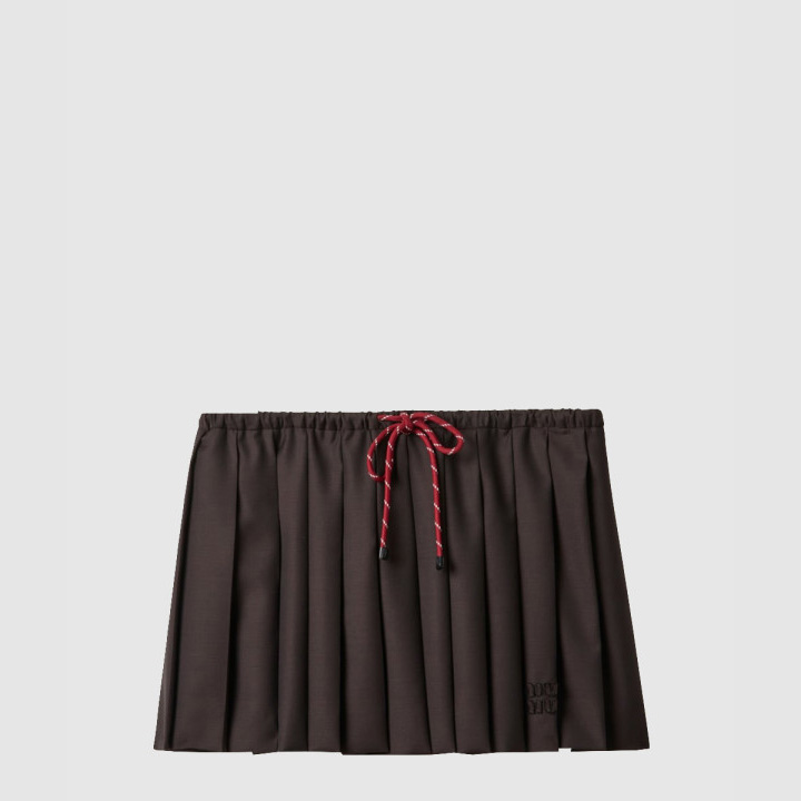 미우미우 플리츠 바타비아 스커트