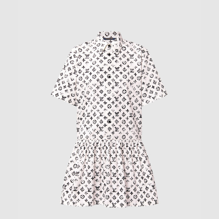 루이비통 모노그램 셔츠 드레스