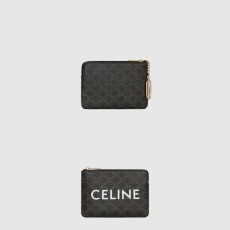 셀린* 동전 지갑 프린트 트리옹프 캔버스 10C662