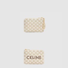 셀린* 동전 지갑 프린트 트리옹프 캔버스 10C662