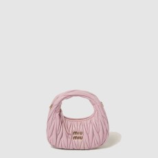 미우미우 완더 마테라쎄 나파 가죽 호보 미니 백 5BP078