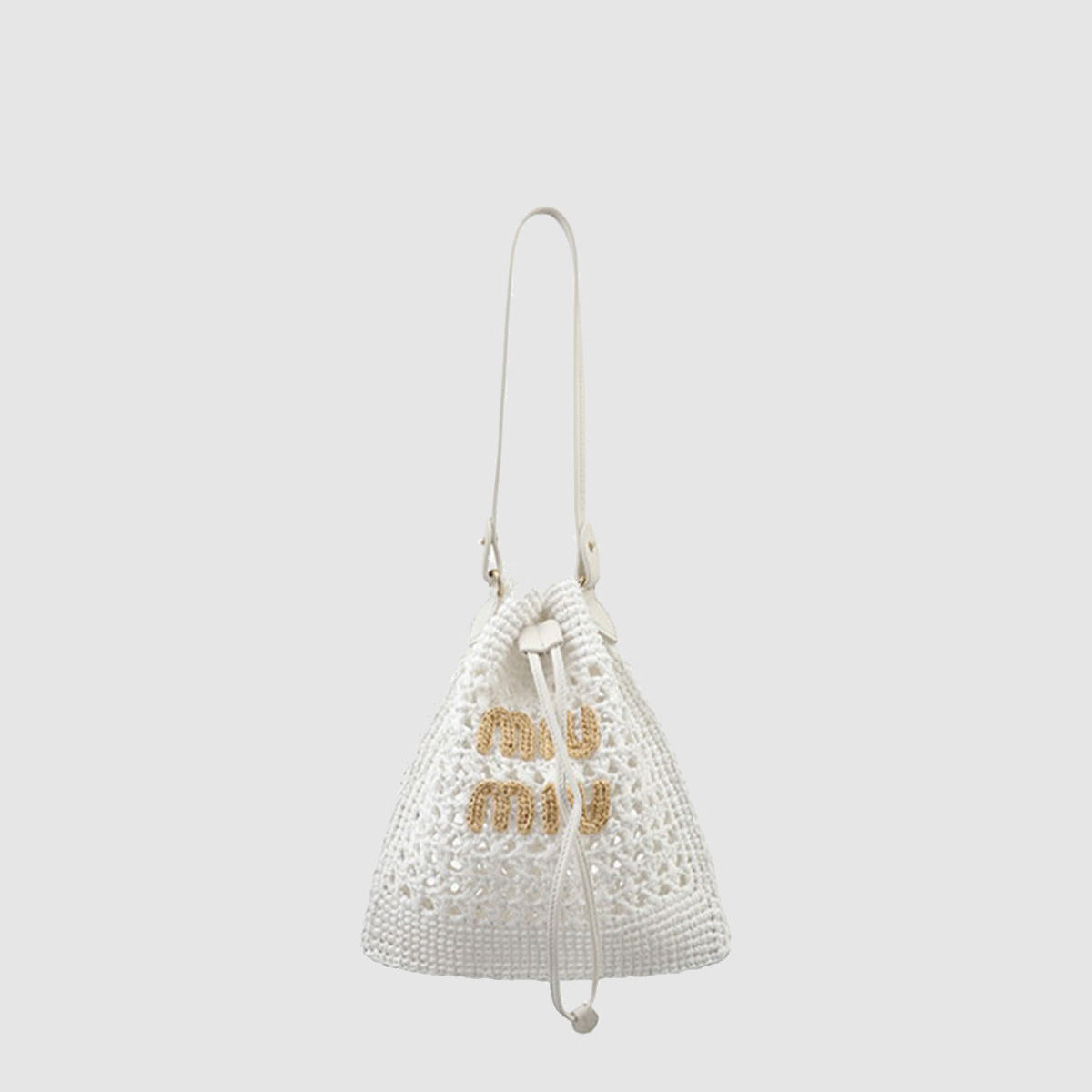 미우미우 우븐 패브릭 미니 백 5ND016