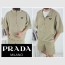 프라다 PRD 삼각로고 리나일론 반팔 셔츠 세트