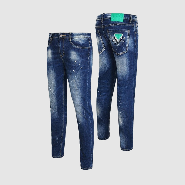 보테가베네타 멀티 페인팅 워싱 청바지