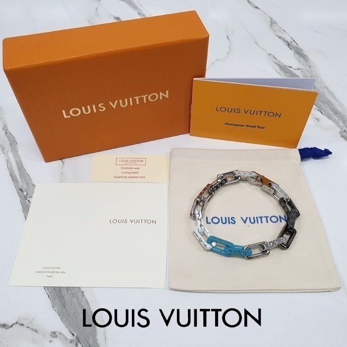 루이비통 모노그램 체인 팔찌 874