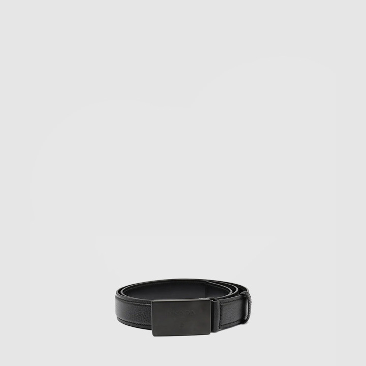 프라다 로고 버클 사피아노 벨트 2CM199