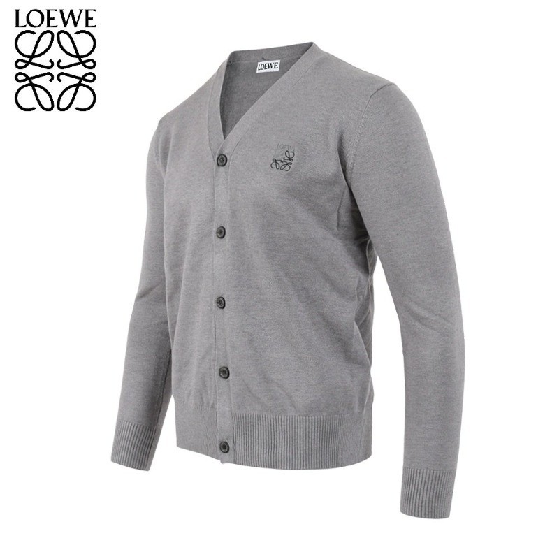 로에베 LOE 신상 아나그램 자수 울 가디건