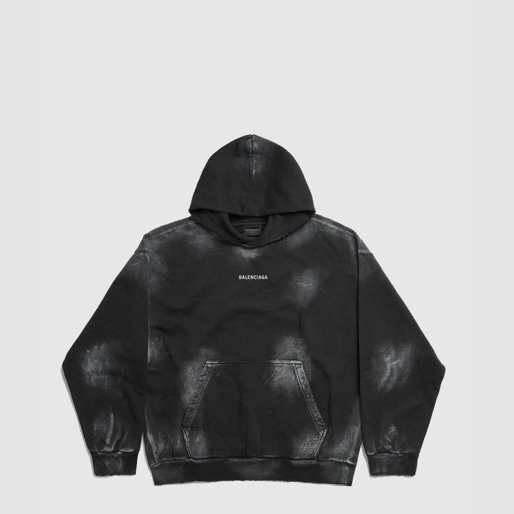 발렌시아가 백 미디엄 핏 후디