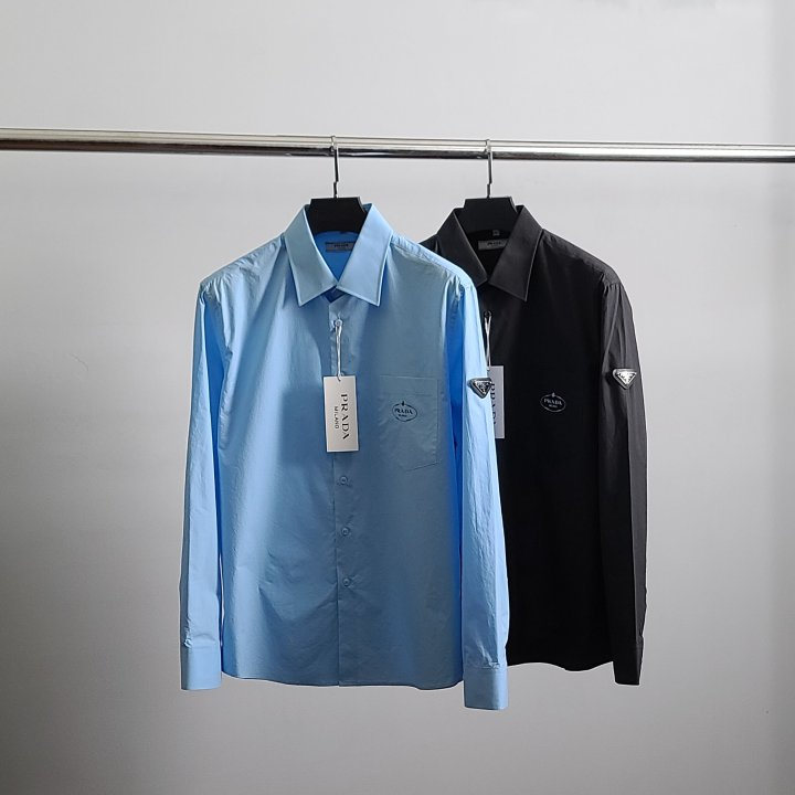 프라다 PRD 프린팅 로고와펜 셔츠