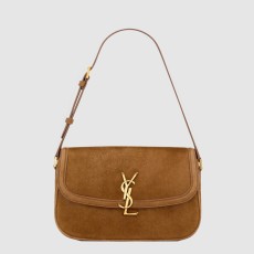 생로랑 스웨이드 소재의 solferino 라지백 832332