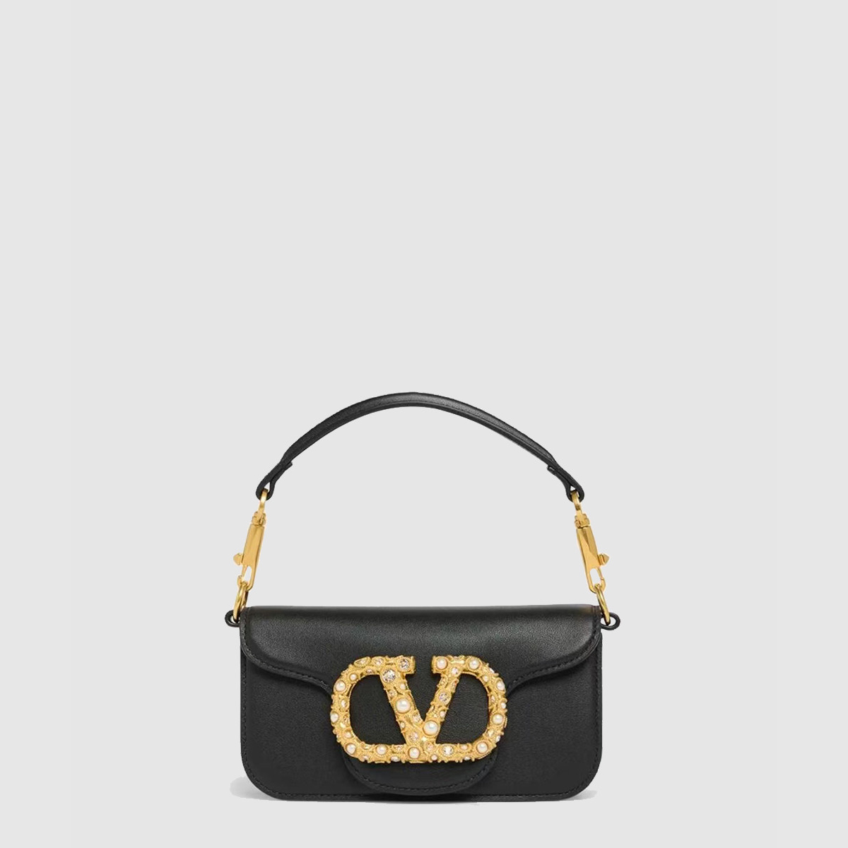 발렌티노 가라바니 로코 주얼 로고 스몰 숄더 백 7W2B0K53CXA