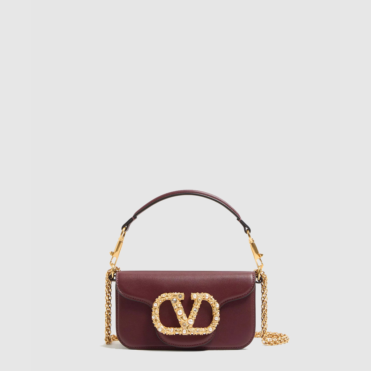 발렌티노 가라바니 로코 주얼 로고 스몰 숄더 백 7W2B0K53CXA