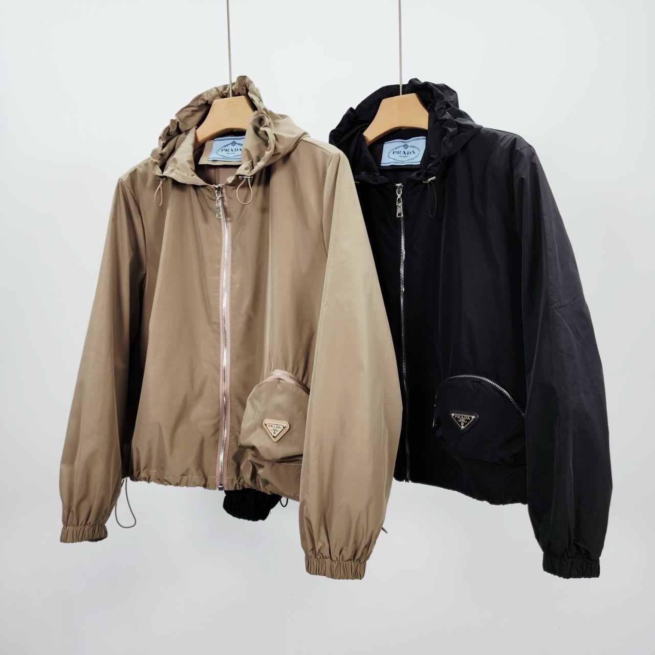프라다 PRD 포켓 리나일론 후드 자켓