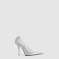 발렌시아가 라인스톤이 장식된 나이프 슈즈 788607