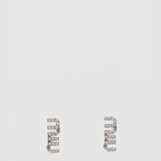 미우미우 크리스탈 메탈 이어링 5IO059