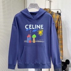 셀린* Q100 레터 패턴 스윁 후드티셔츠