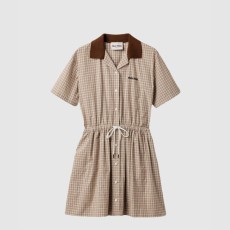 미우미우 체크 미니드레스