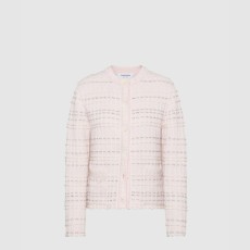 톰브라운 시어서커 니트 트위드 자카드 카디건