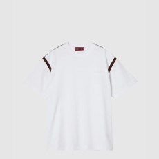 구찌 웹 코튼 저지 티셔츠