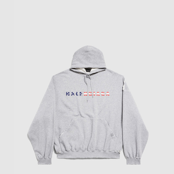 발렌시아가 Usa 라지 핏 후디