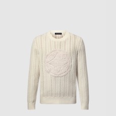 루이비통 긴팔 케이블 니트 크루넥