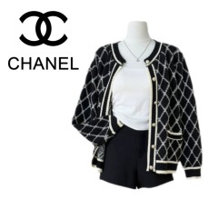 샤넬 로라 패턴 가디건