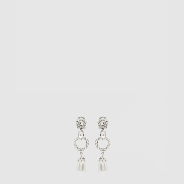 미우미우 모조 크리스털 귀걸이 5JO372