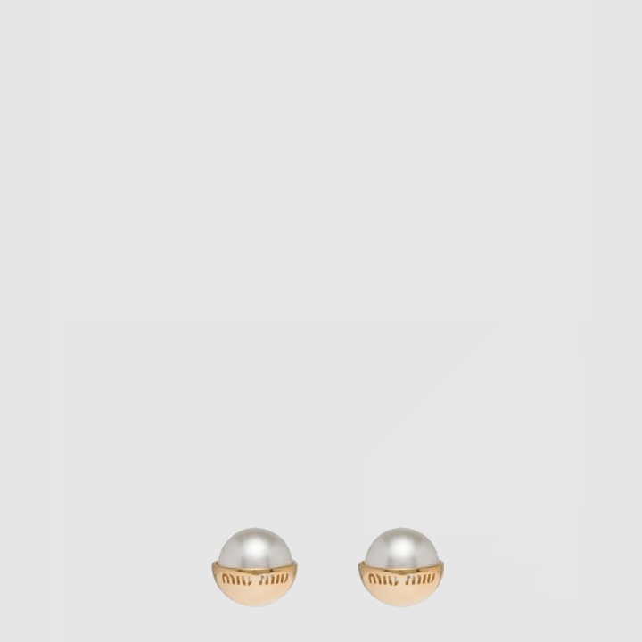 미우미우 진주 귀걸이 5JO909