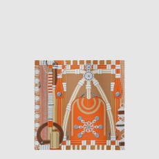 에르메스 Flora y Plata 스카프 90