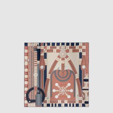 에르메스 Flora y Plata 스카프 90