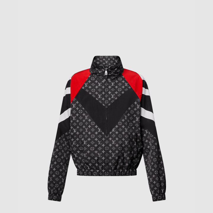 루이비통 모노그램 프린트 나일론 운동복 상의