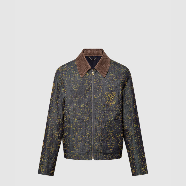 루이비통 엠브로이더드 데님 워크웨어 재킷