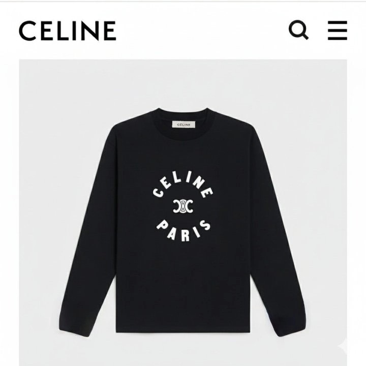 셀린* CLN 써클로고 긴팔 티셔츠