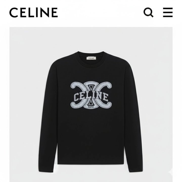 셀린* CLN 써클로고 긴팔 티셔츠