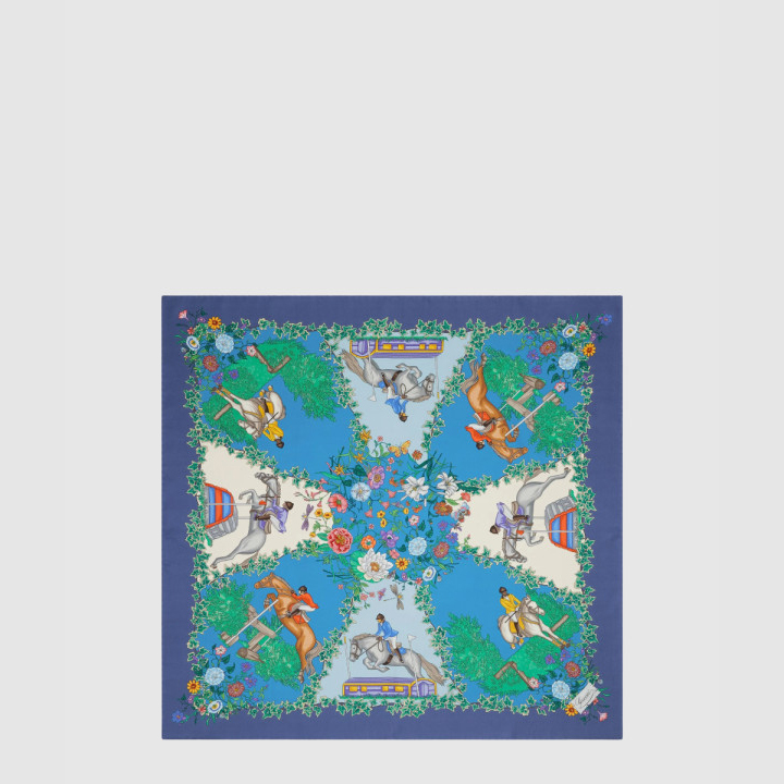 에르메스 프린트 실크 트윌 까레 810870