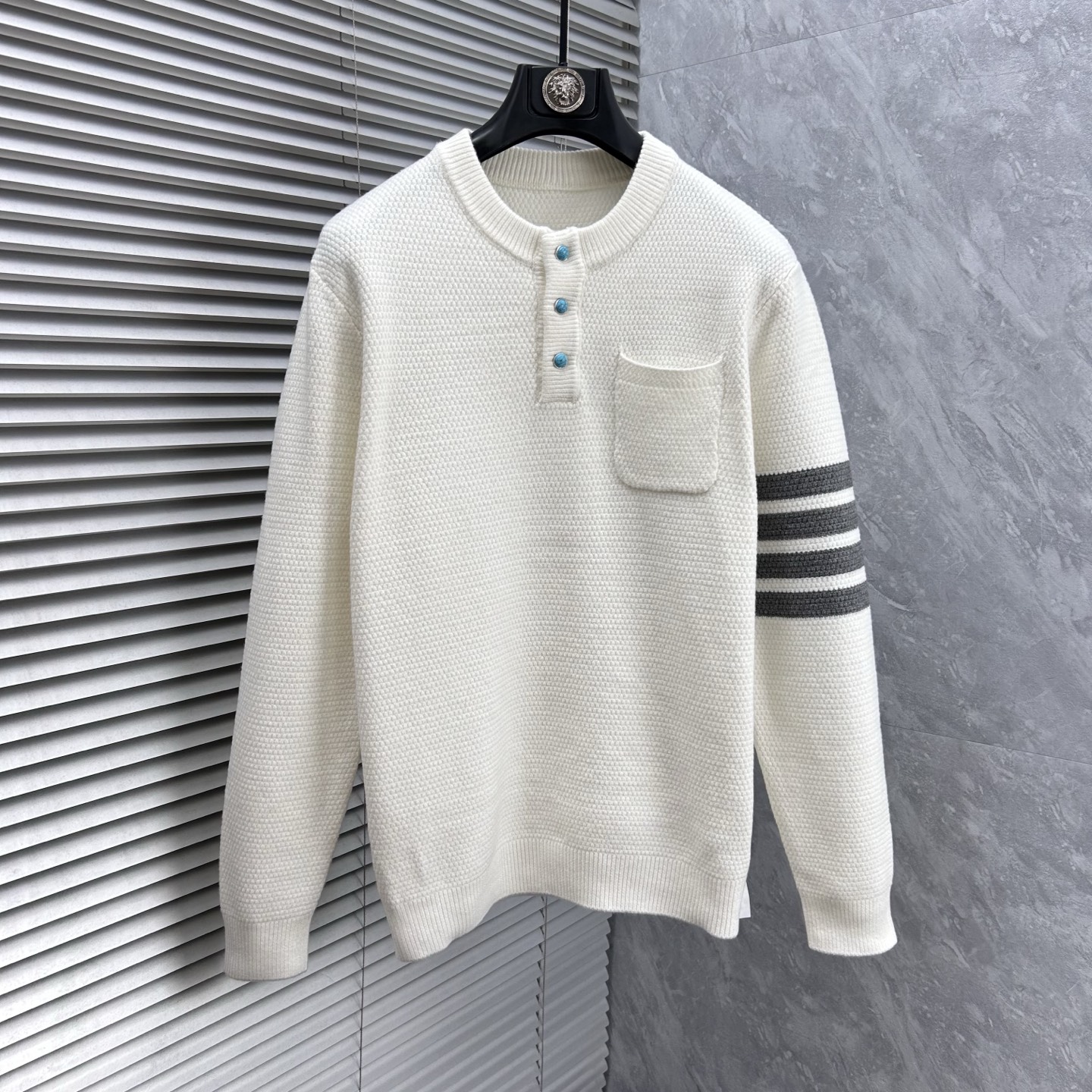 톰브라운  2025 가을/겨울 신상품 남성 브랜드 고품질 울 스웨터