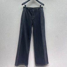 디올 사이드 스트라이프 후드 데님 팬츠