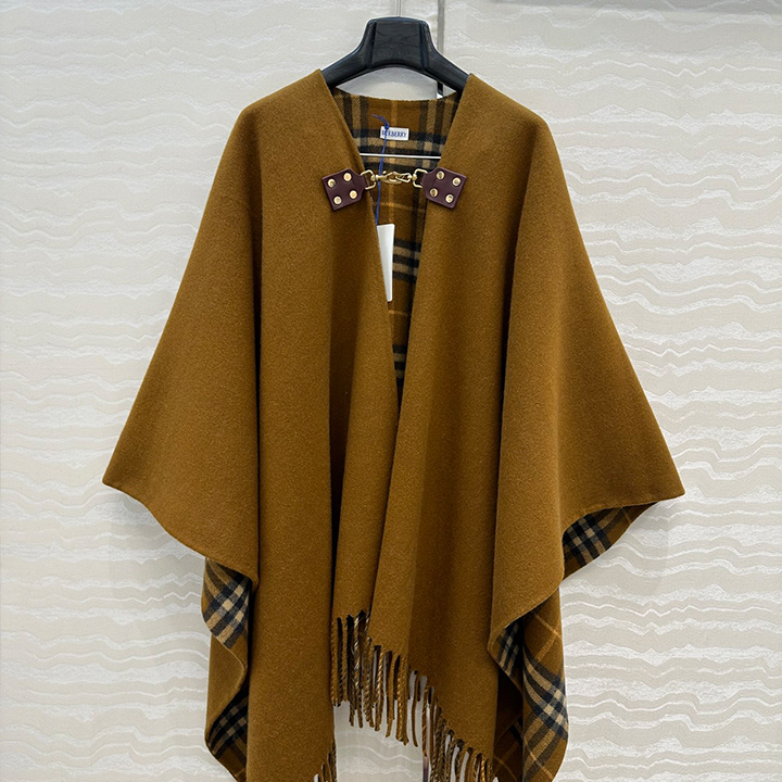 버버리 스코틀랜드 체크 무늬 캐시미어 숄