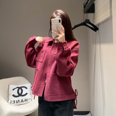 로에베 25Fw 가을/겨울 신상 포켓 Aangram 로고 자수 싱글 브레스티드 재킷