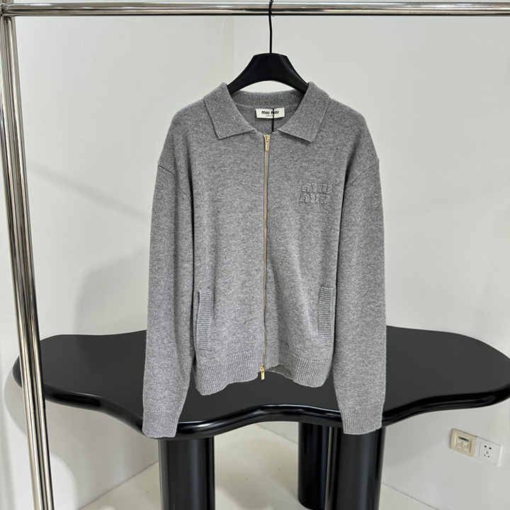 미우미우 캐시미어 울 카디건