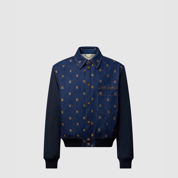 루이비통 업사이클 데님 바시티 재킷